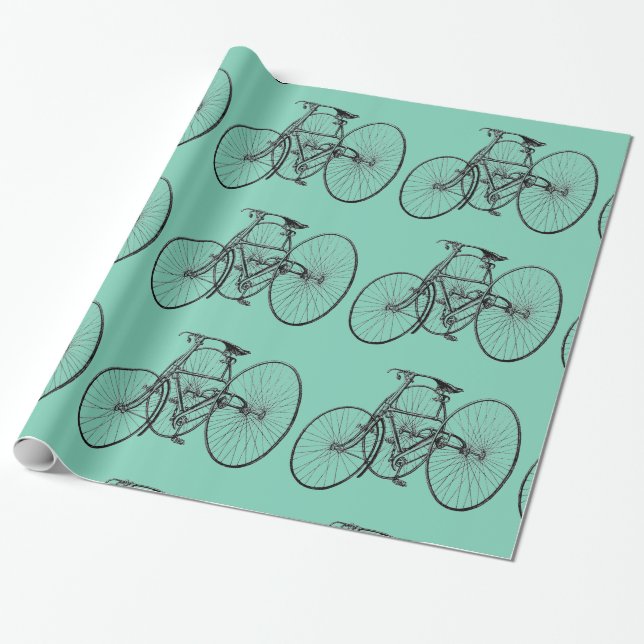 Presente Papel de envolvimento da bicicleta (Desenrolado)