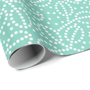 Presente Papel de envolvimento da borboleta de turquesa