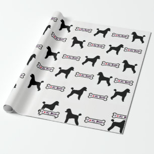 Presente Papel de envolvimento da caniche