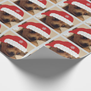 Presente Papel de envolvimento da chihuahua do Natal