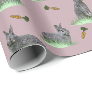 Presente Papel de envolvimento da mania da cenoura do