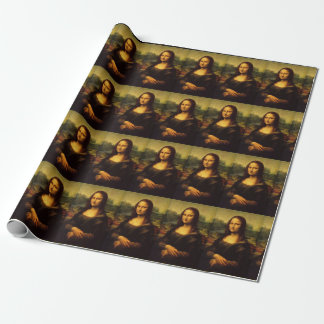 Presente Papel de envolvimento da Mona Lisa de Leonardo da