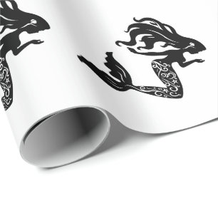 Presente Papel de envolvimento da sereia