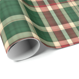 Presente PAPEL de ENVOLVIMENTO da xadrez 08-GIFT do Natal