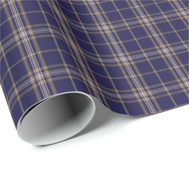 Presente Papel de envolvimento da xadrez de Tartan do clã (Ponta do rolo)