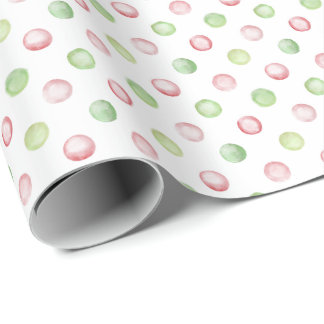 Presente Papel de envolvimento das bolinhas do Natal da