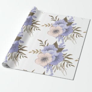 Presente papel de envolvimento das flores da primavera