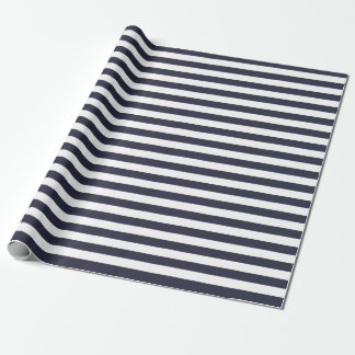 Presente Papel de envolvimento das listras de azuis