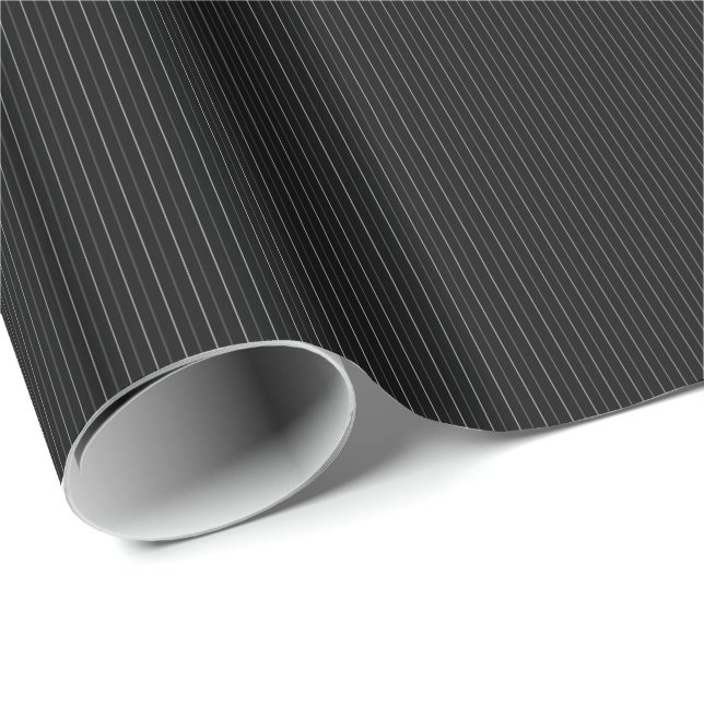 Presente PAPEL DE ENVOLVIMENTO DE 10 GIFT-Stripes Brancas N (Ponta do rolo)