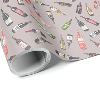 Presente Papel de envolvimento de "garrafas vinho "
