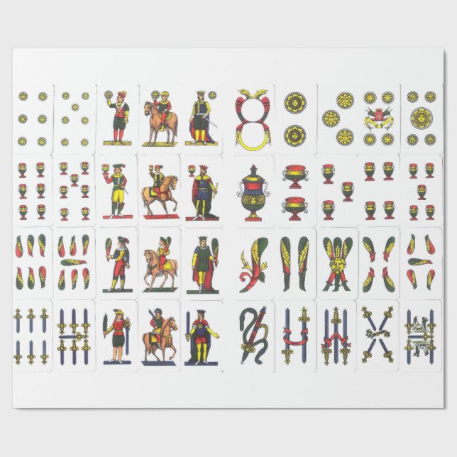 Presente Papel de envolvimento de Napoletane do carte (Barra)