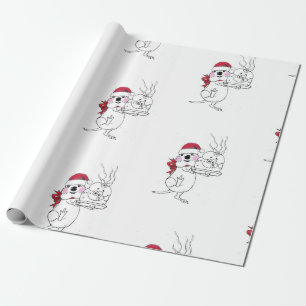 PRESENTE PAPEL DE ENVOLVIMENTO DE NATAL DE ROTTO ROXIE