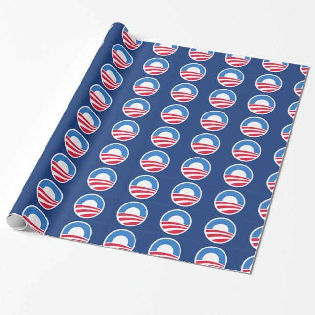 Presente Papel de envolvimento de Obama (Desenrolado)
