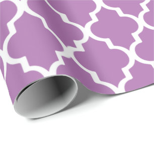 Presente Papel de envolvimento de Quatrefoil - orquídea