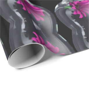 Presente Papel de envolvimento de vidro floral do teste