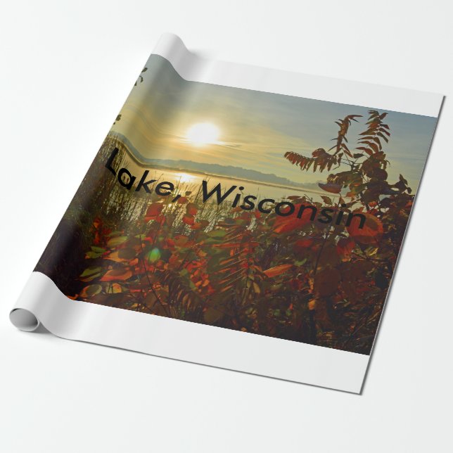 Presente Papel de envolvimento de Wisconsin do lago hope (Desenrolado)