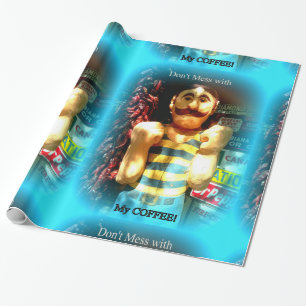 Presente papel de envolvimento do amante do café