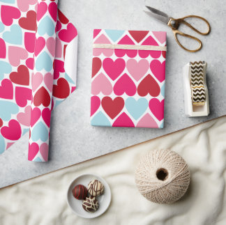 Presente Papel de envolvimento do amor