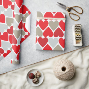 Presente Papel de envolvimento do amor
