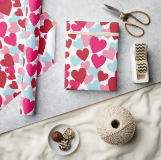 Presente Papel de envolvimento do amor