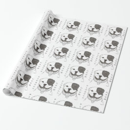 Presente Papel de envolvimento do amor de Pitbull