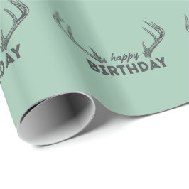 Presente Papel de envolvimento do aniversário da caça para