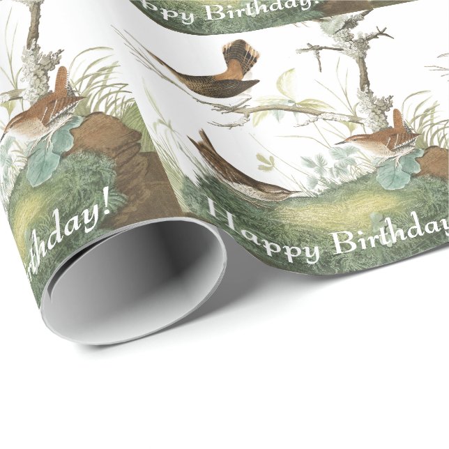 Presente Papel de envolvimento do aniversário dos animais (Ponta do rolo)