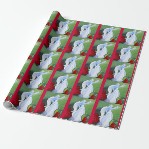 Presente Papel de envolvimento do anjo do Natal