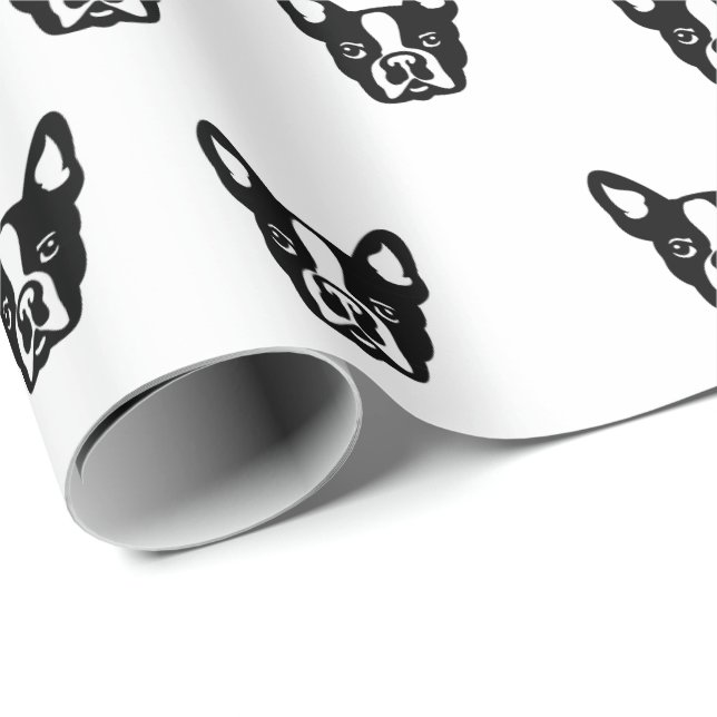 Presente Papel de envolvimento do buldogue francês (Ponta do rolo)