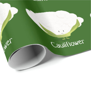 Presente Papel de envolvimento do caráter da couve-flor