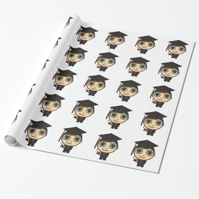 Presente Papel de envolvimento do caráter da graduação (Desenrolado)