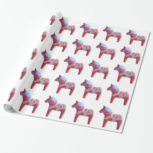 Presente Papel de envolvimento do cavalo de Dala