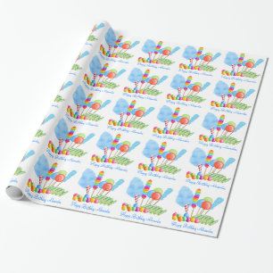 Presente Papel de envolvimento do circo dos doces - meninos