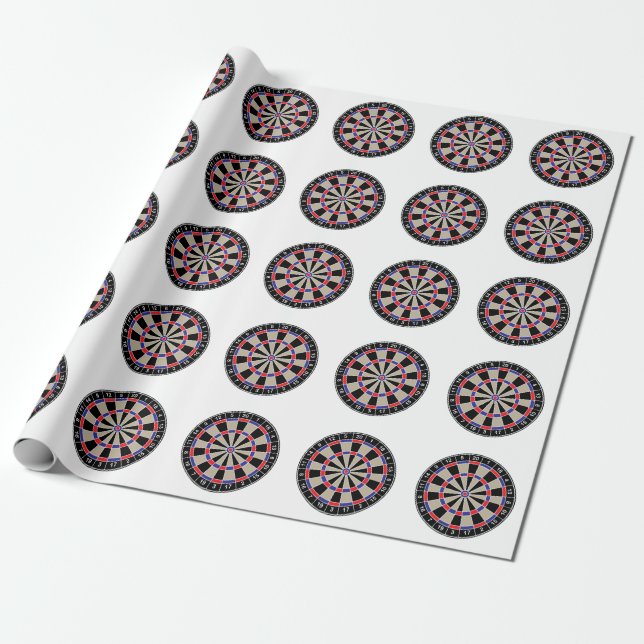 Presente Papel de envolvimento do Dartboard (Desenrolado)