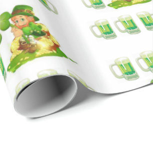 Presente Papel de envolvimento do dia de St Patrick