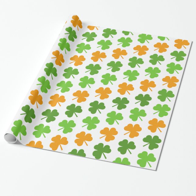 Presente Papel de envolvimento do dia de St Patrick (Desenrolado)