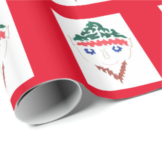 Presente Papel de envolvimento do duende do Natal