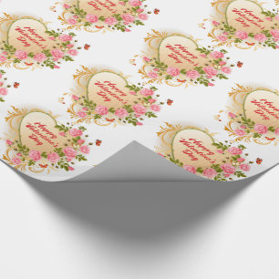 Presente Papel de envolvimento do feliz dia dos namorados 2