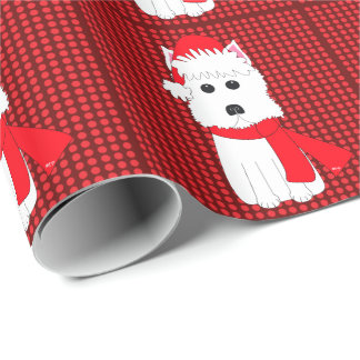 Presente Papel de envolvimento do feriado do cão de Westie