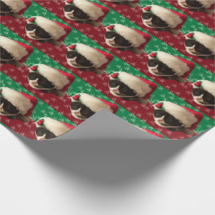 Presente Papel de envolvimento do gato de Papai Noel