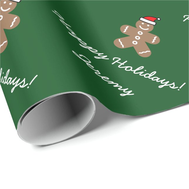 Presente Papel de envolvimento do homem de pão-de-espécie (Ponta do rolo)