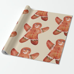 Presente Papel de envolvimento do homem de pão-de-espécie