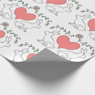 Presente Papel de envolvimento do impressão branco do
