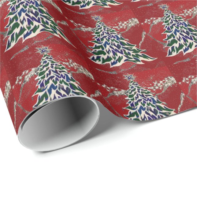 Presente Papel de envolvimento do Natal (Ponta do rolo)