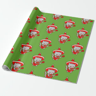 Presente Papel de envolvimento do Natal - CAT de MEOWIACHI