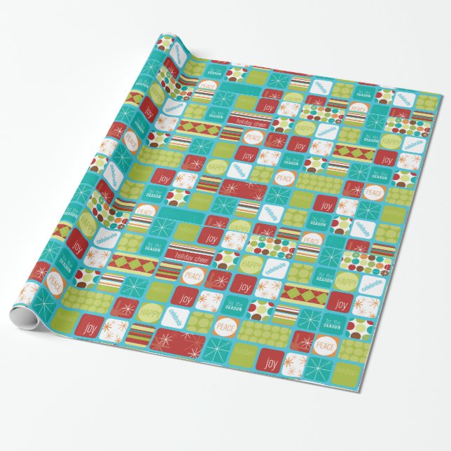 Presente Papel de envolvimento do Natal da mensagem do (Desenrolado)