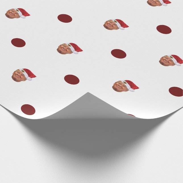 Presente Papel de envolvimento do Natal das bolinhas de (Ponta)