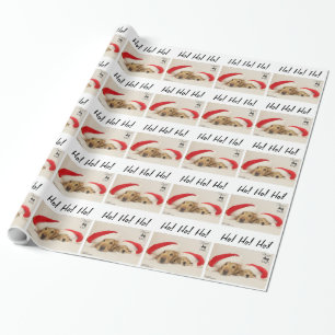 Presente Papel de envolvimento do Natal de ParkerPup & de