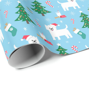 Presente Papel de envolvimento do Natal de Westie