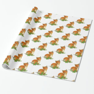 Presente Papel de envolvimento do Natal do pássaro do
